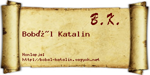 Bobál Katalin névjegykártya